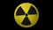 3D Radiation Hazard Symbol Loop Alpha Channel