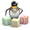 3d Rapper penguin teaches maths