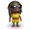 3d Rasta in sunglasses