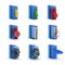 3d raster folders icons