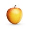 3D realistic apple on white background. Vector illustration.