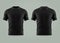 3d or realistic black t-shirt or shirt wear