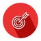 3D Realistic Bullseye Target Icon, Arrow Dart Targeting Symbol, Archery Target Icon, Dart Targeting Market Logo For Success,