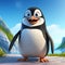 3d Realistic Cartoon Style Of Galapagos Penguin Character Erik From Happy Feet