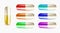 3D Realistic colorful medicine capsules Medical pills.