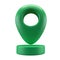 3D Realistic icon Style green glossy Location map pin gps pointer markers illustration for destination. Geo tag isolated