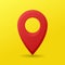 3D realistic Location or Pin or address Map Icon