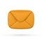 3d realistic mail envelope icon. Incoming mail notify. Online email concept. Vector illustration