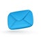 3d realistic mail envelope icon. Incoming mail notify. Online email concept. Vector illustration