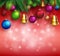 3D Realistic Merry Christmas Background