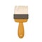 3d realistic paint brush in cartoon style. Vector illustration