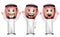 3D Realistic Saudi Arab Man Cartoon Character Raising Hands Up Gesture