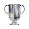 3D Realistic Silver Champion Cup And Trophy