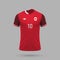 3d realistic soccer jersey Canada national team 2024