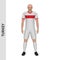 3D realistic soccer player mockup. Turkey Football Team Kit temp