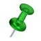 3D Realistic Thumbtack - Green