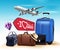 3D Realistic Travel and Tour Design with Set and Collections of Bags