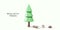 3d realistic trees. Vector illustration