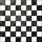 3D Realistic vintage black white check marble tile with golden frame rendered texture background