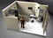 3d reconstruction of a prison cell, ADX Florence Supermax, Colorado penitentiary. US maximum security penitentiary center.