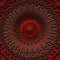 3d red black polygonal mandala style pattern