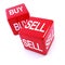 3d Red dice, buy and sell