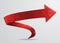 3D Red Spiral Arrow Pointer Sign
