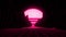 3D Reddish Pink Neon Retro Synthwave VJ Loop Motion Background