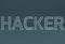 3d render or 3d illustration of hacker sign with little spider on grey background