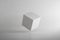 3d render of abstract background with concrete cube