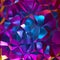 3d render, abstract crystallized background, crumpled holographic foil, metallic texture, reflection, polygonal faceted structure