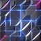 3d render, abstract geo3d render, abstract geometric background, pink blue neon light, glowing lines, crystallized wallpaper