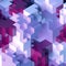 3d render, abstract geometric background, colorful constructor, logic game, cubic mosaic, isometric wallpaper, purple structure,