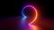 3d render, abstract geometric background, curvy spiral line glowing with colorful neon light