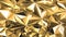 3d render, abstract gold crystal background, macro texture of a faceted metallic foil, modern geometric wallpaper