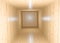 3D render abstract light wooden empty sauna room with minimal interior background. Geometric Wallpaper