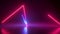 3d render, abstract neon background, looped animation glowing zigzag line, fluorescent ultraviolet light beam, pink laser ray