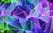 3d render, abstract neon crystallized background, ultraviolet polygonal mesh, modern fashion texture