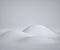 3d render, abstract white background, modern minimal concept, clean style. Smooth winter hills, blank desolate landscape