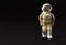 3D Render Astronaut Disabled Using Crutches To Walk 3D Illustration Design