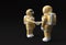 3d Render Astronaut Hand Shake Gesture 3d illustration Design