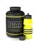 3d render of BCAA powder with water bottle