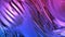 3D render beautiful folds of foil with gradient iridescent blue red color in full screen, as clean fabric abstract
