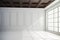 3d render of beautiful interior with white walls and wood ceiling