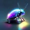 3d render of a beetle on a dark background. 3d illustration AI Generated