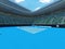 3D render of beutiful modern tennis grand slam lookalike stadium