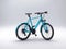3d render bicycle blue and black color with gradient background