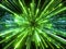 3d render, big bang, galaxy, abstract cosmic background, speed of light, green fireworks, neon glow, stars, celestial, universe