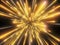 3d render, big bang, gold fireworks, galaxy, abstract cosmic background, celestial, stars, universe, speed of light, neon glow
