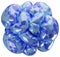 3D Render blue abstract object Illustration, inflated abstract balloon clipart